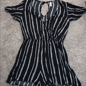 Striped romper
